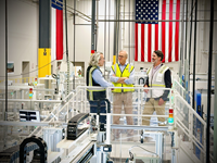 Nextracker, T1 Energy, and Clearway at T1 Energy's 5-GW G1_Dallas Solar Manufacturing Facility (Photo: Nextracker)