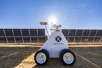 Nextracker inspection robot on utility-scale solar plant (Photo: Nextracker)