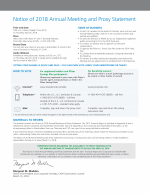 Notice of 2018 Annual Meeting and Proxy Statement 
