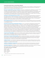 Corporate Governance Committee Report