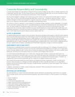 Corporate Responsibility and Sustainability