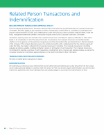 Related Person Transactions and Indemnification