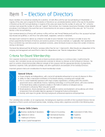 Criteria for Board Membership