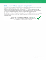 2019 Advisory Vote on Executive Compensation