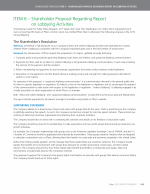 Item 6 - Report on Lobbying Activities