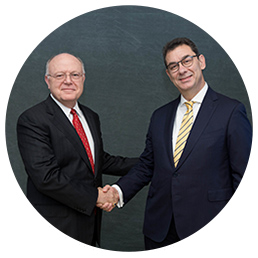 Ian C. Read and Albert Bourla Group Photo