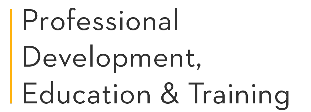Professional Development, Education & Training