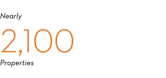 Nearly 2,100 Properties  