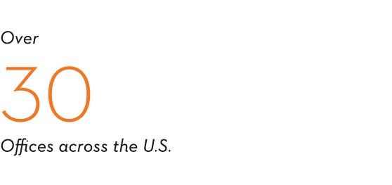 Over 30 Offices across the U S  
