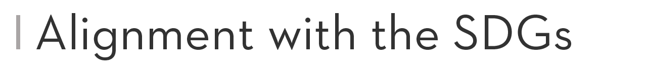 Alignment with the SDGs