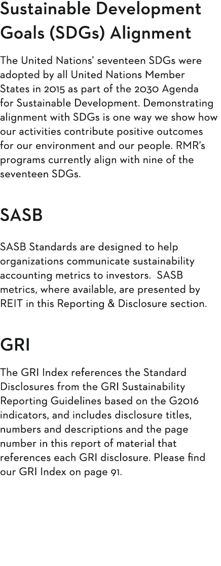 Sustainable Development Goals (SDGs) Alignment The United Nations  seventeen SDGs were adopted by all United Nations    