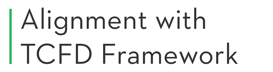 Alignment with TCFD Framework 