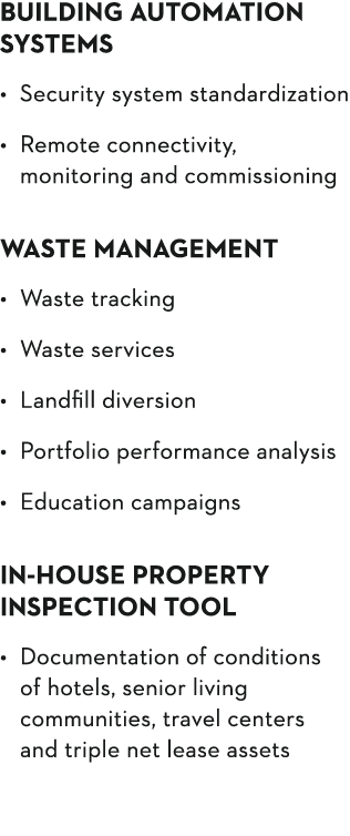 Building Automation Systems   Security system standardization   Remote connectivity, monitoring and commissioning Was   