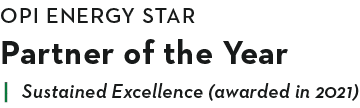 OPI ENERGY STAR Partner of the Year Sustained Excellence (awarded in 2021)