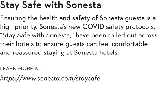 Stay Safe with Sonesta Ensuring the health and safety of Sonesta guests is a high priority  Sonesta s new COVID safet   