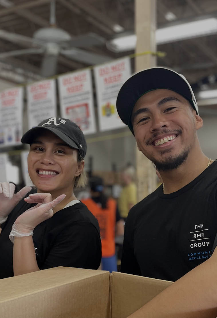 Outdoor walkway with greenery on one of the top floors of 20 Massachusetts Avenue in Washington D.C. The building is owned by OPI and is LEED Gold and WELL Certified.