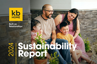 KB Home, one of the largest and most trusted homebuilders in the U.S., today published its 2024 Sustainability Report, the 18th edition of the longest-running, most comprehensive publication of its kind in the industry.