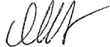 chairman signature