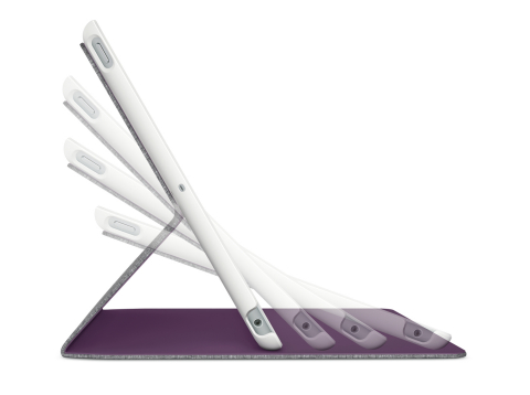 Logitech Hinge is a flexible case with a unique hinge that lets your iPad glide into any viewing ang ... 
